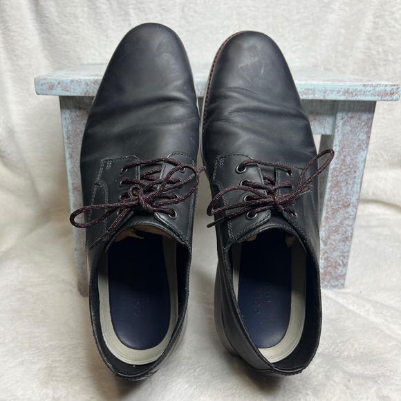 Cole Haan Mens Black Leather Grand Os‎ Oxford Lace Up Dress Shoes 10 M main image 8